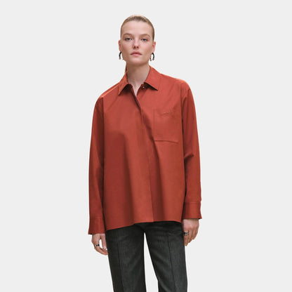 Loose-fitting Cotton Twill Shirt
