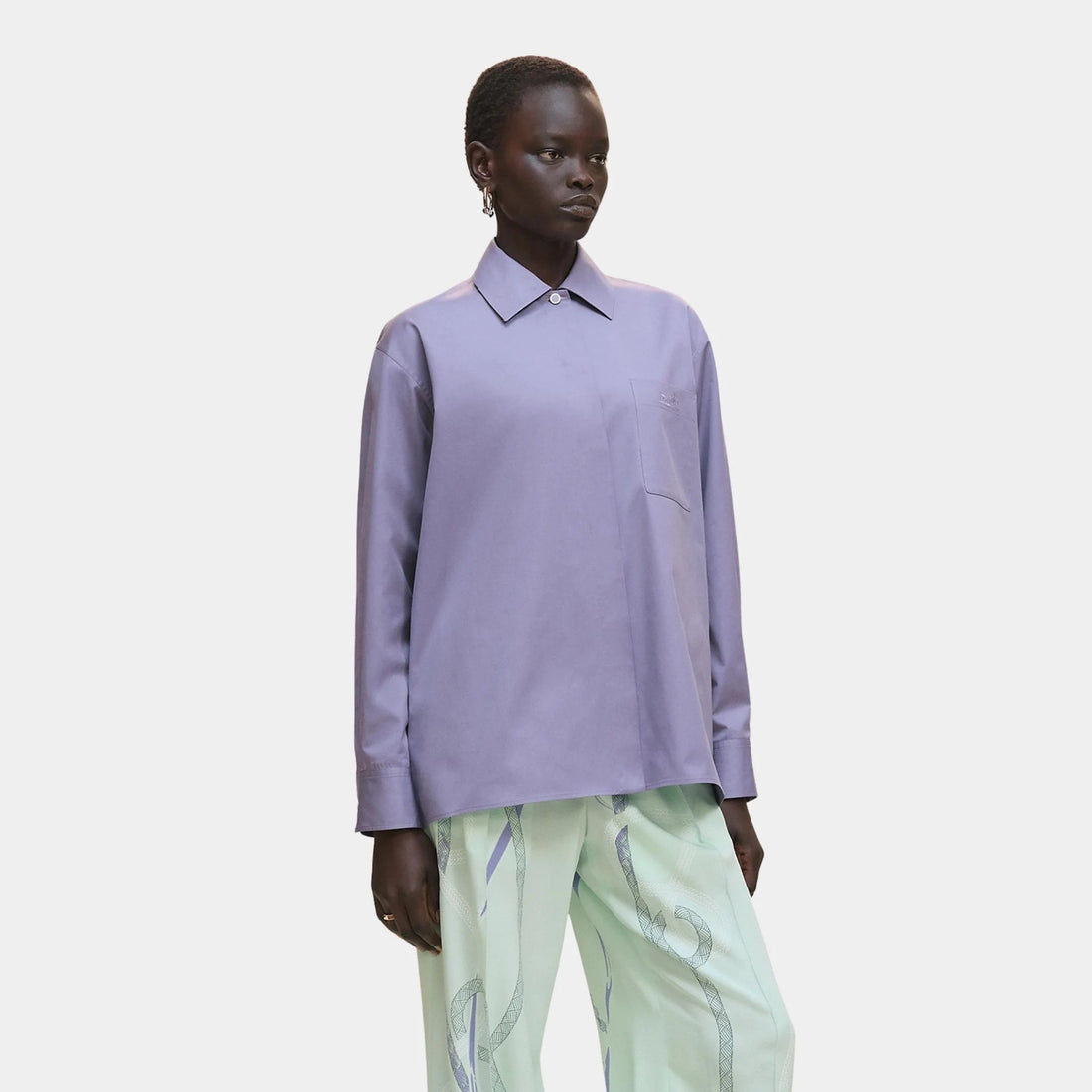 Loose-fitting Cotton Twill Shirt