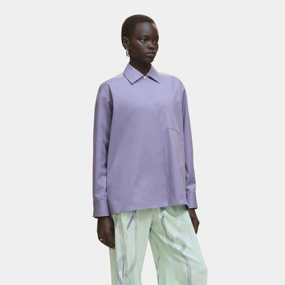 Loose-fitting Cotton Twill Shirt