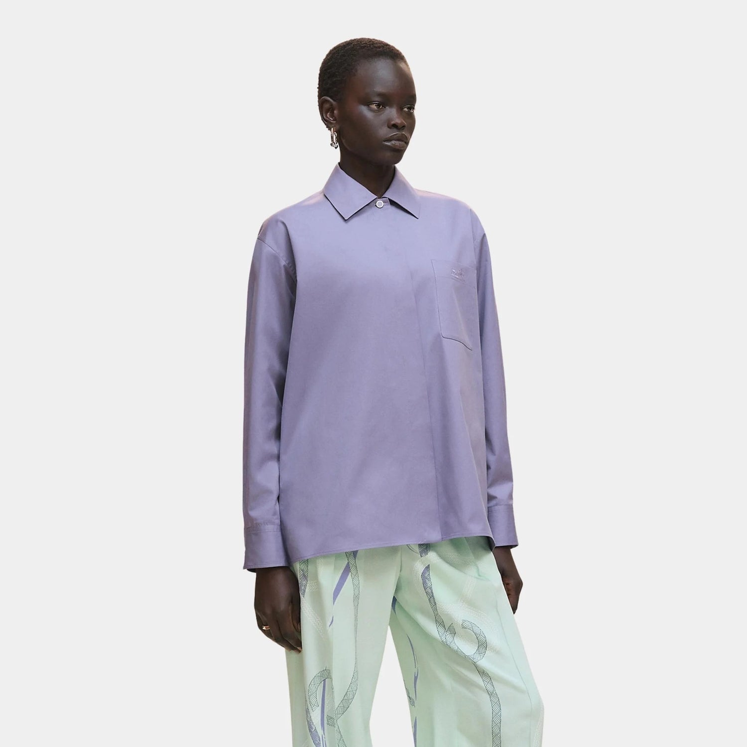 Loose-fitting Cotton Twill Shirt