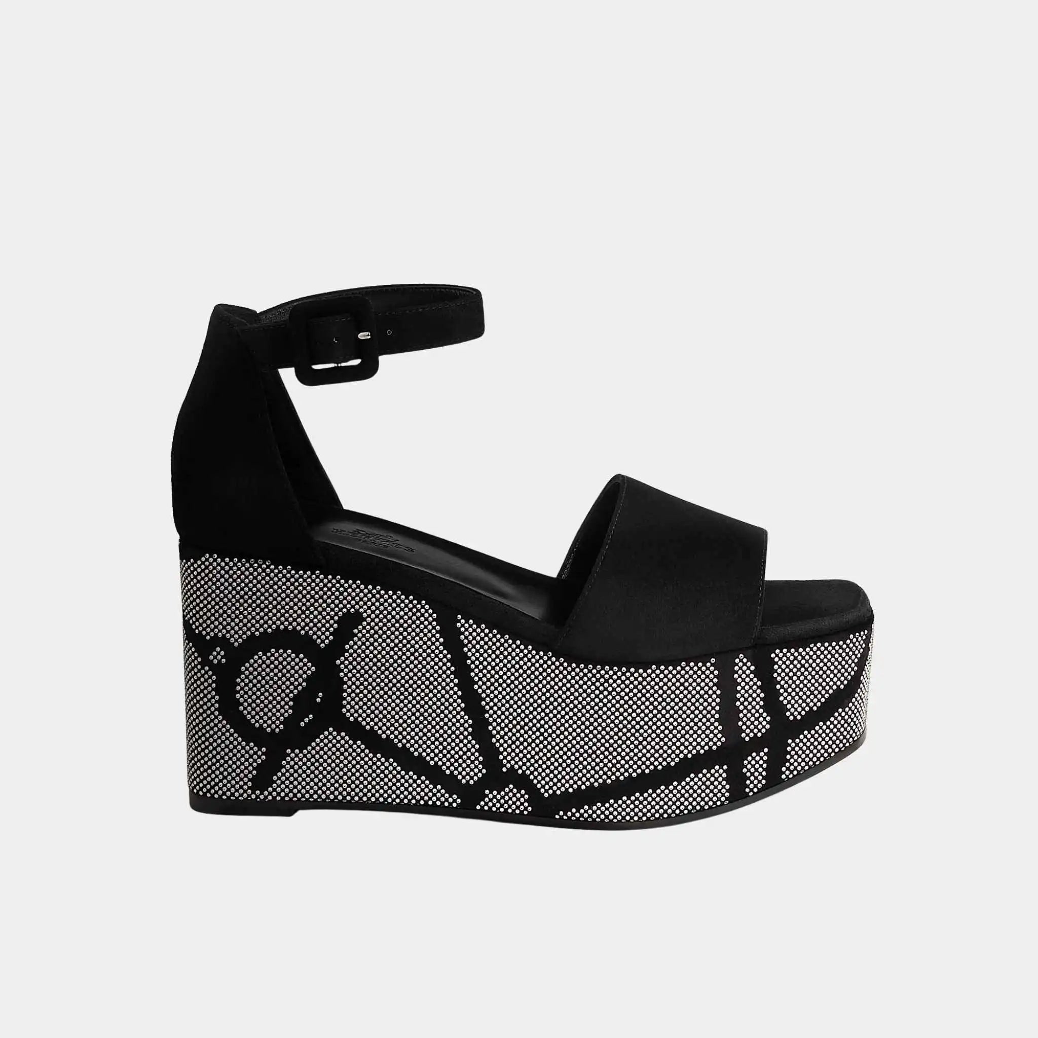 Luminous 35 Platform Sandals in Suede Goatskin