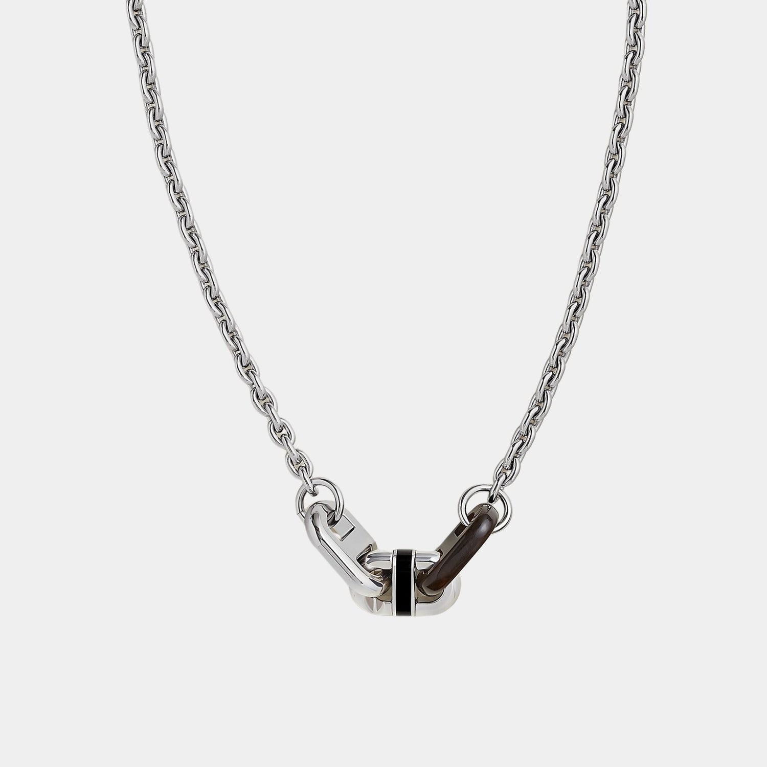 Maillon Necklace Palladium Plated