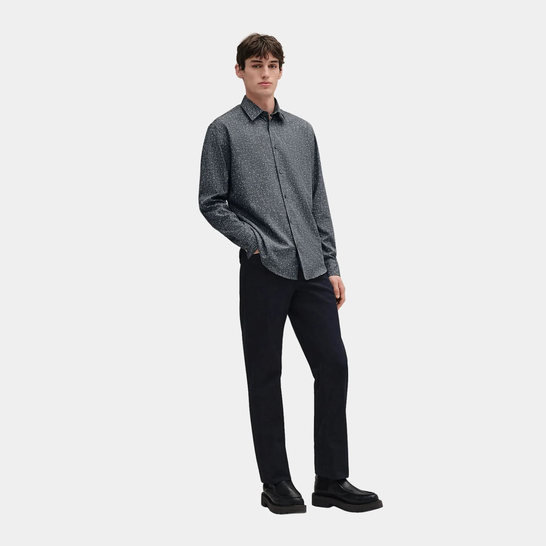 Meli-Mors Straight-body Shirt in Silk and Cotton