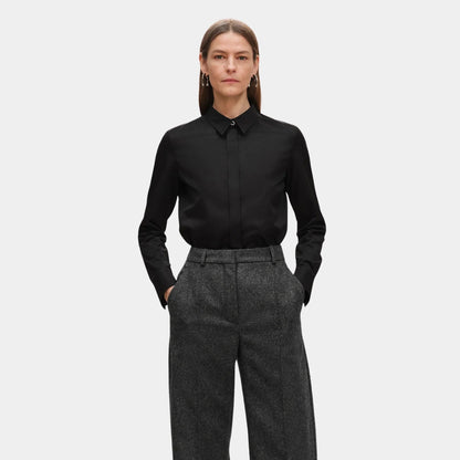 Micro Shirt in Cotton Twill