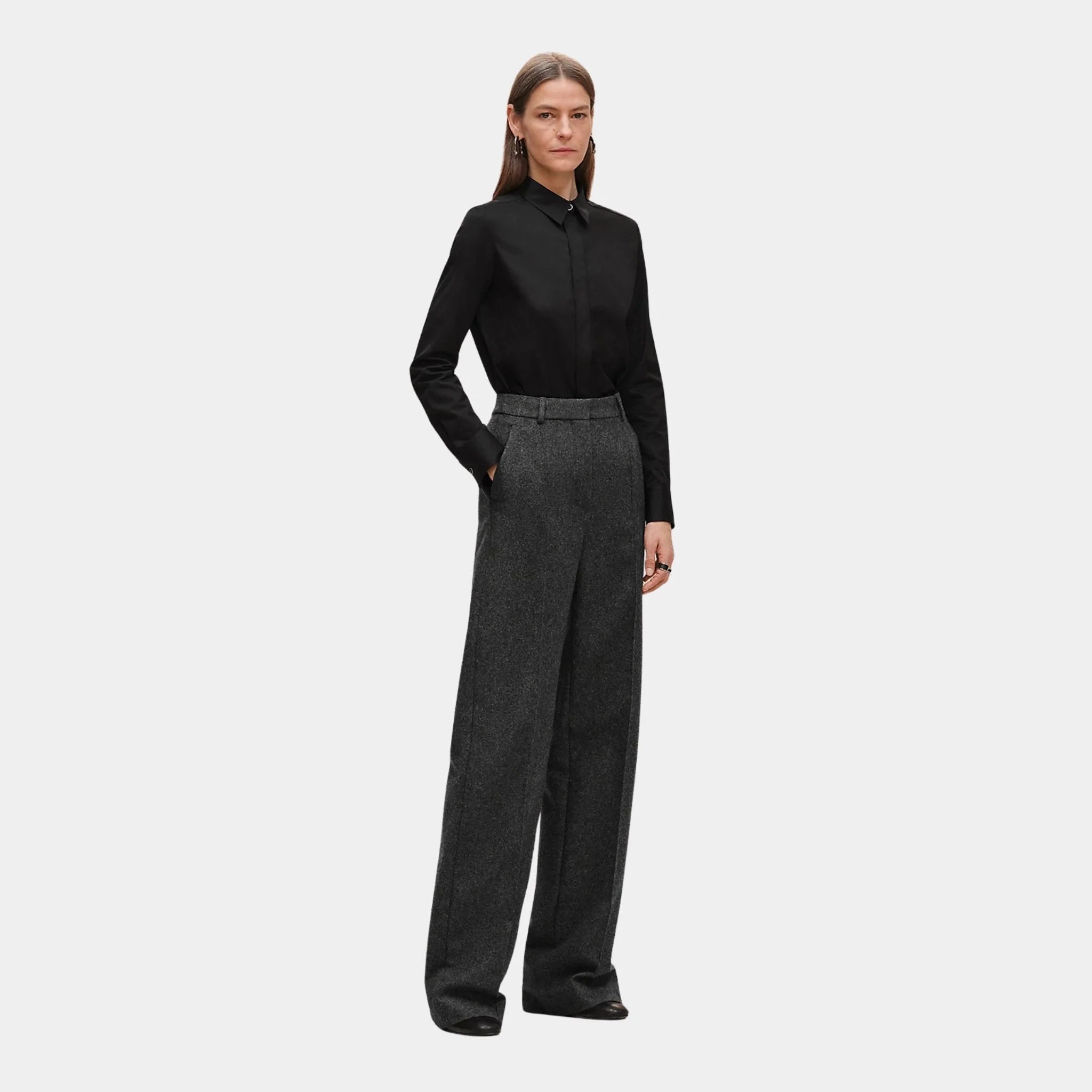 Micro Shirt in Cotton Twill