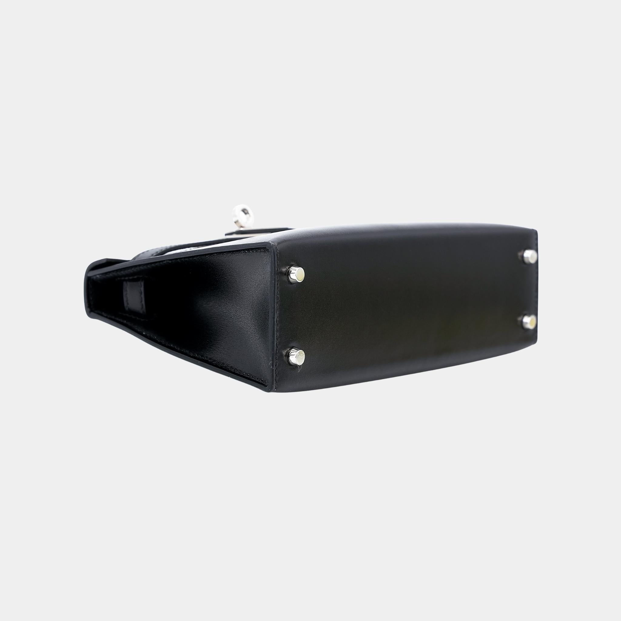 Mini Kelly II Box-Calf Black PHW