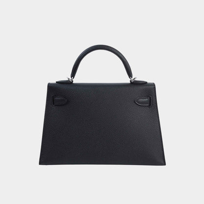Mini Kelly II Epsom Black PHW