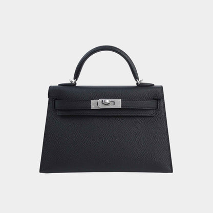 Mini Kelly II Epsom Black PHW