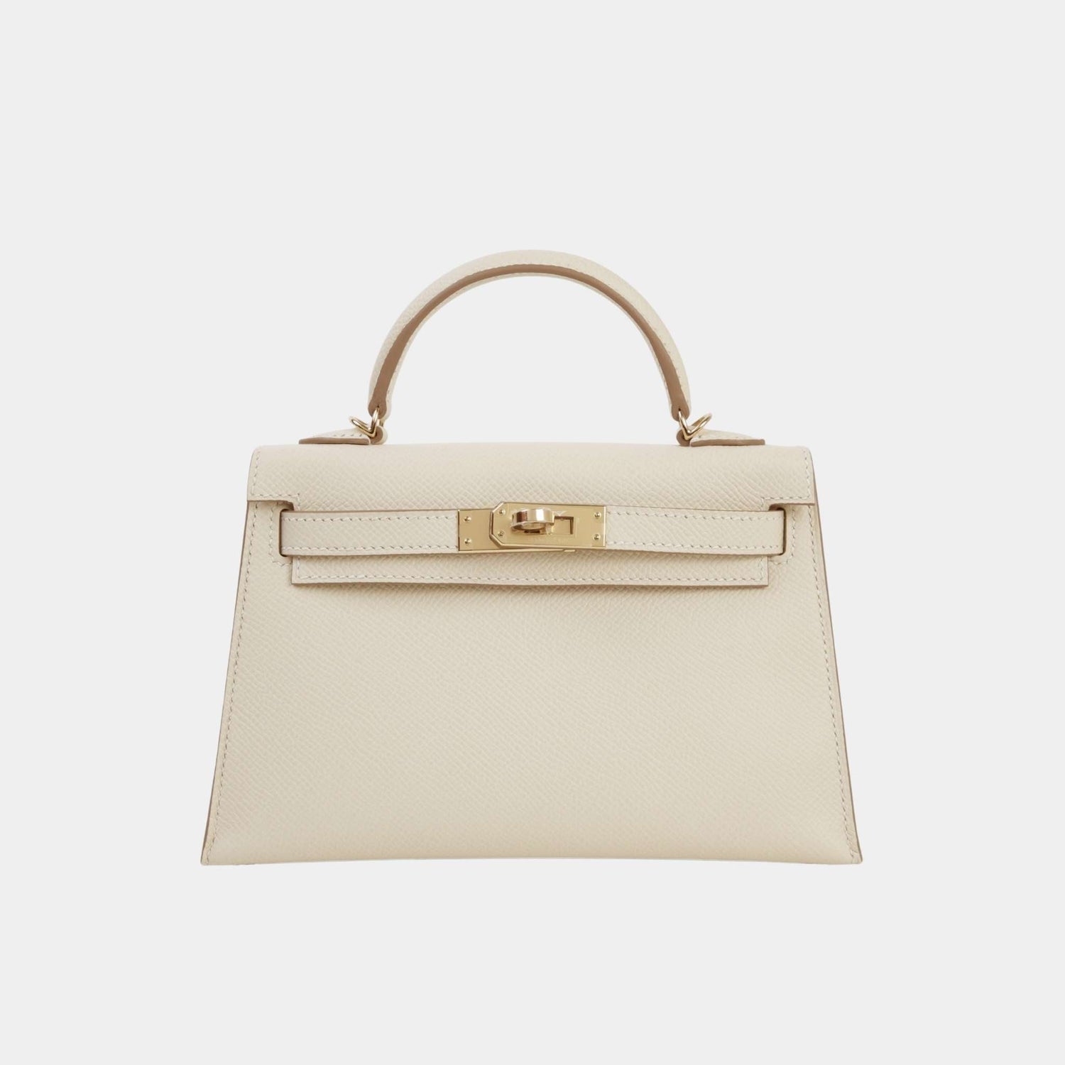Mini Kelly II Epsom Craie PBHW