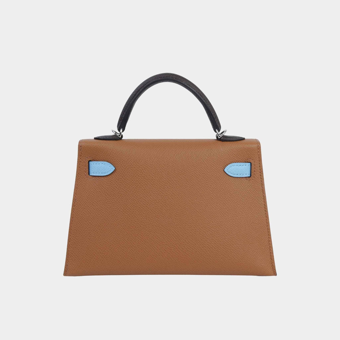 Mini Kelly II Epsom Gold/Ecorce/Celeste PHW