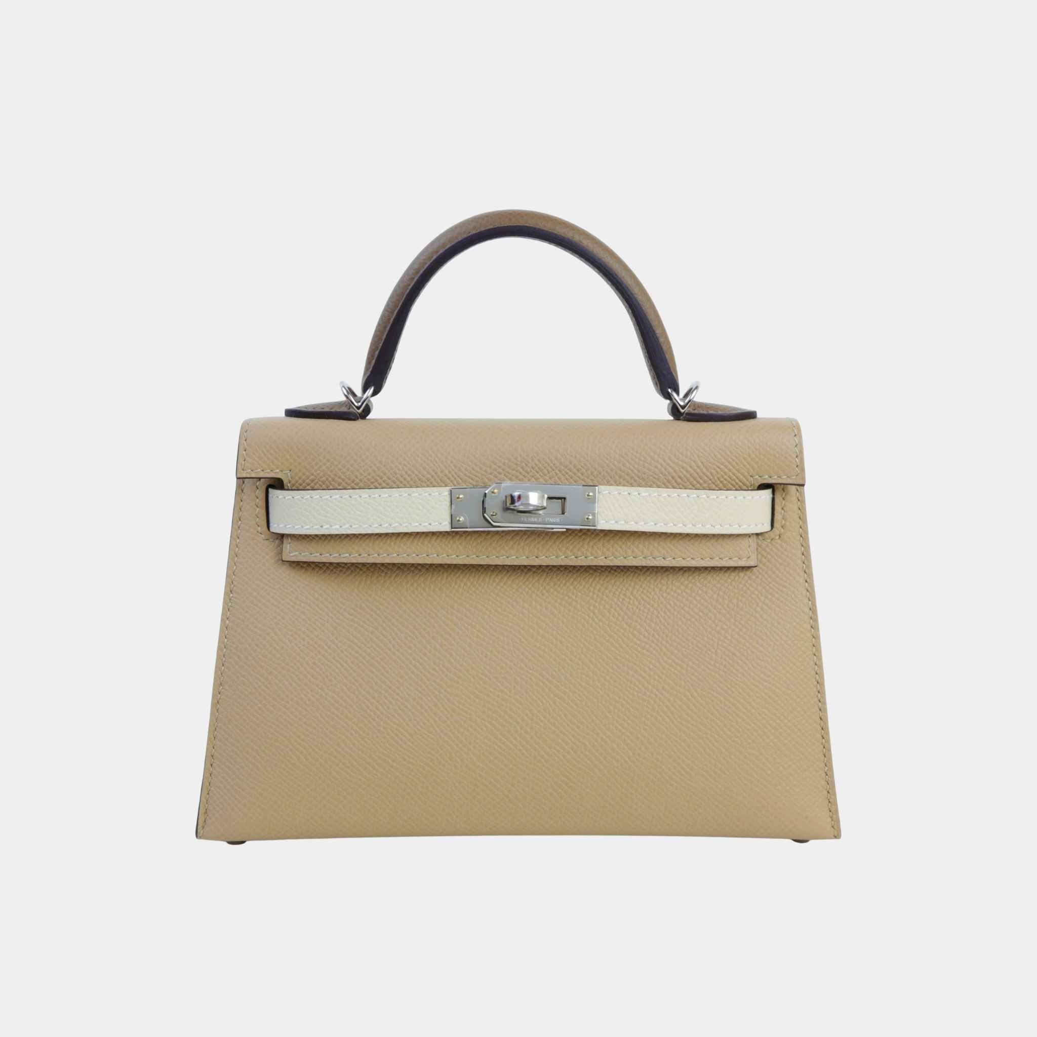 Mini Kelly II Epsom Trench/Nata/Etoupe PHW