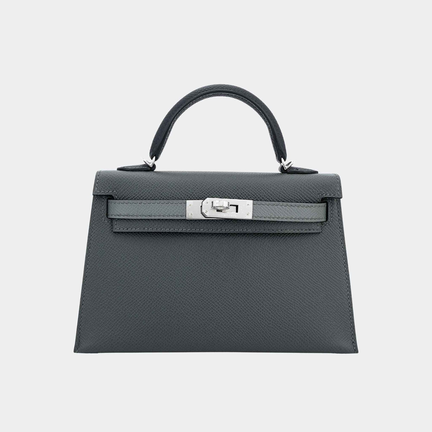 Mini Kelly II Epsom Vert Mangrove/Vert Amande/Black PHW