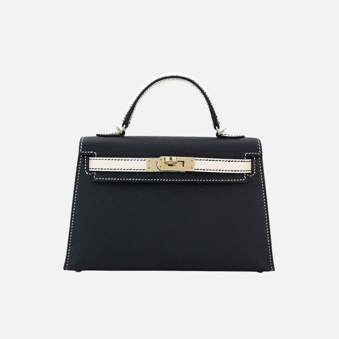 Mini Kelly II HSS Epsom Black/Craie PBHW