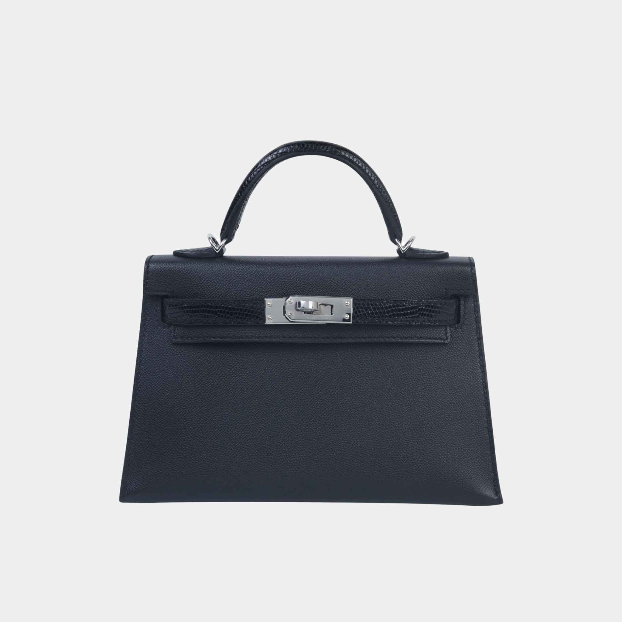 Mini Kelly II Touch Lizard-Madame Black PHW