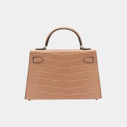 Mini Kelly II Matte Alligator Chai PHW