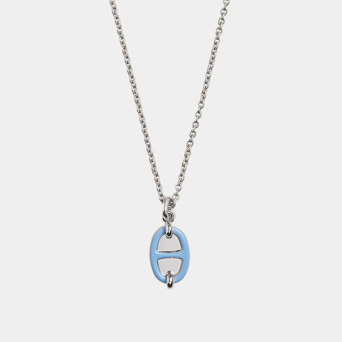 Mini Maillon Pendant Small Model Palladium Plated