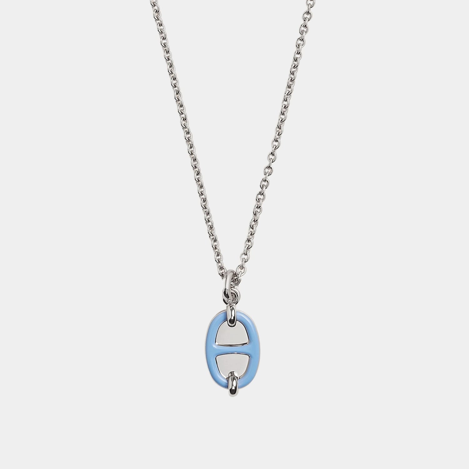 Mini Maillon Pendant Small Model Palladium Plated