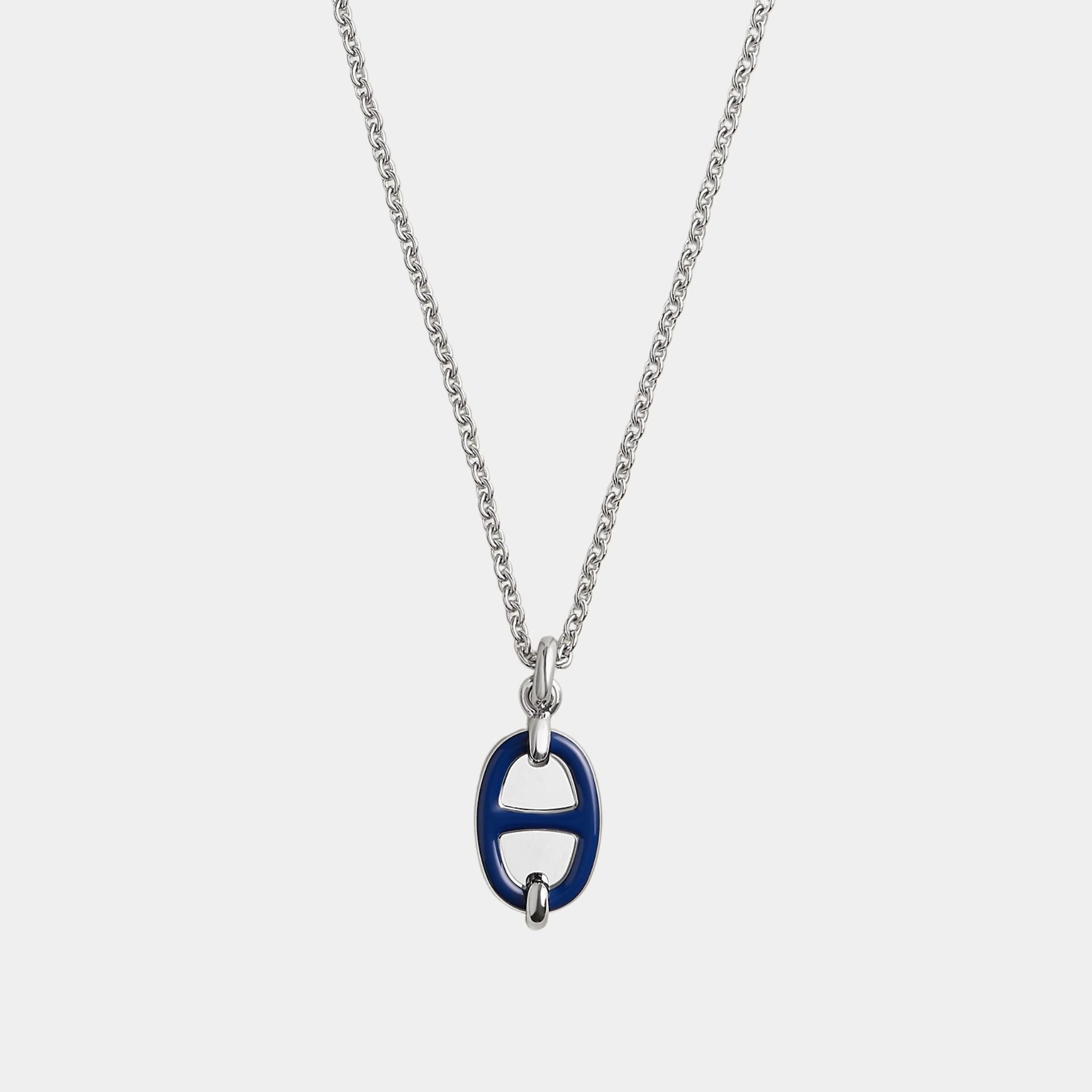 Mini Maillon Pendant Small Model Palladium Plated