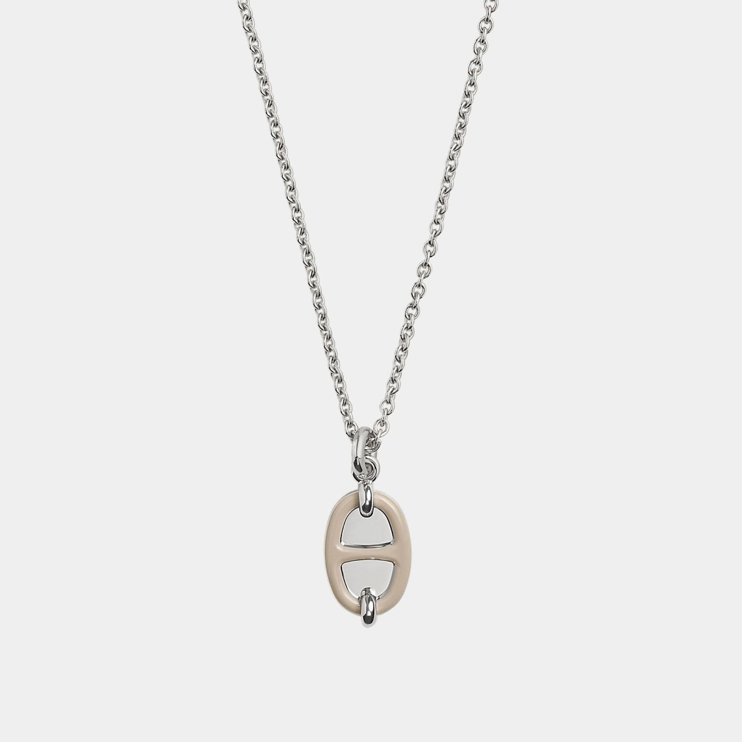 Mini Maillon Pendant Small Model Palladium Plated