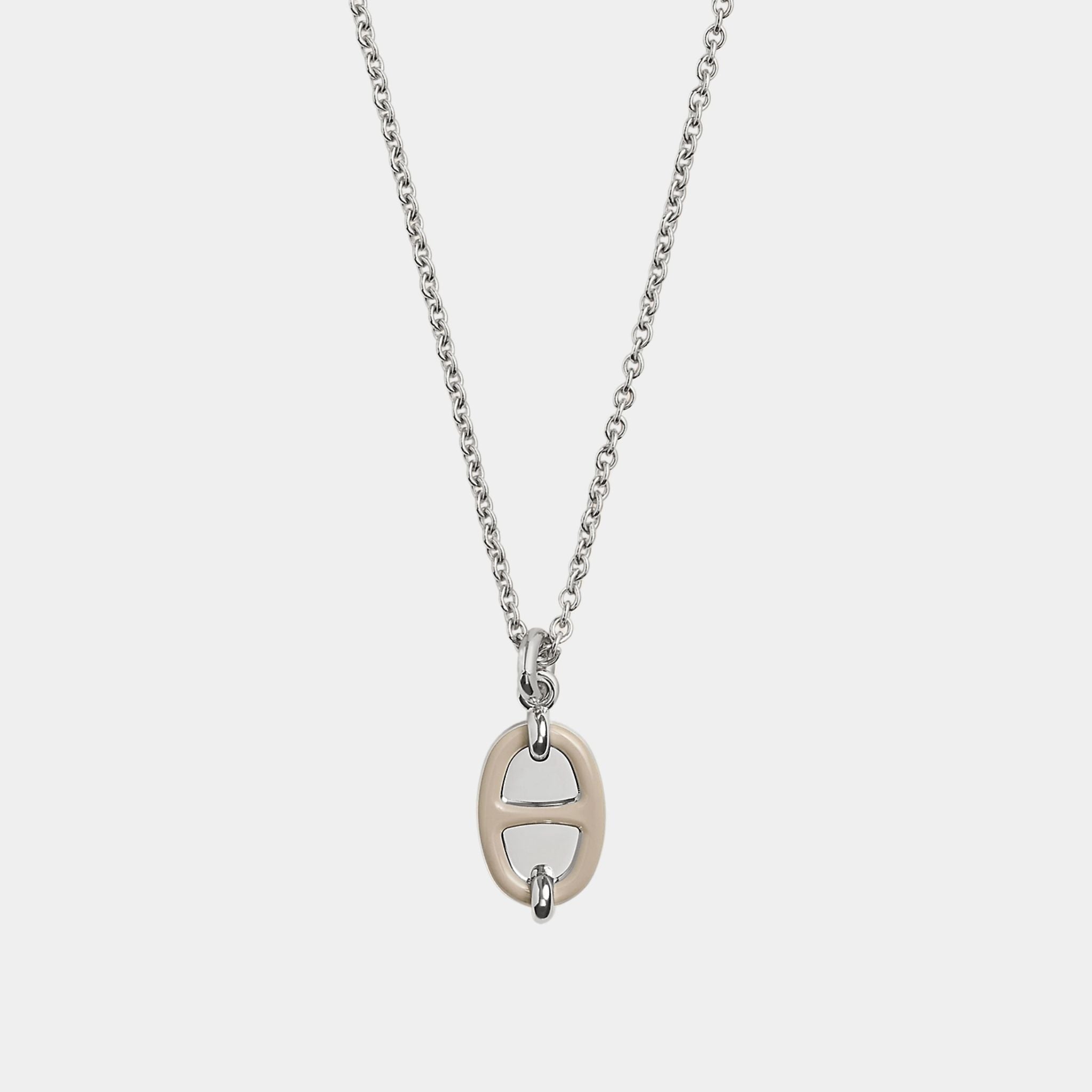 Mini Maillon Pendant Small Model Palladium Plated