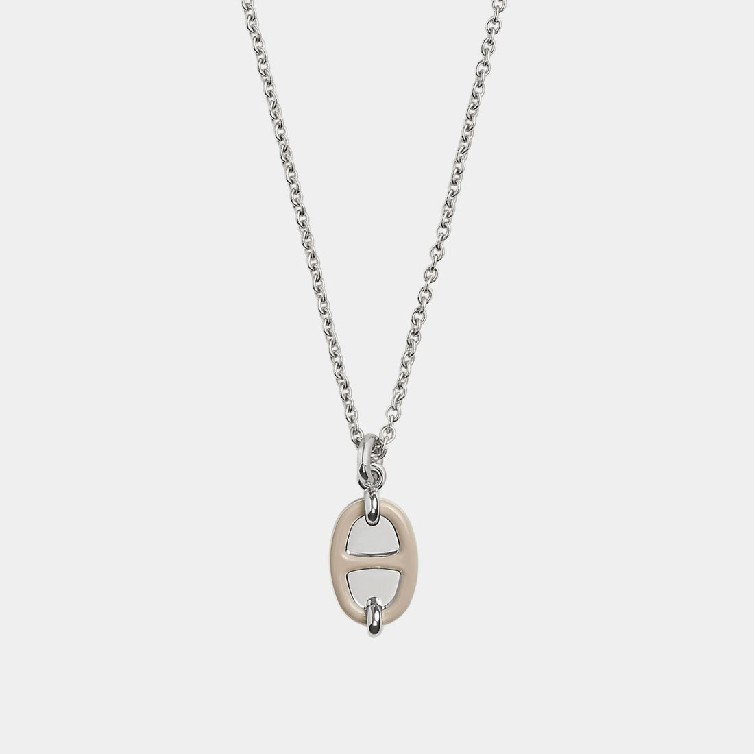 Mini Maillon Pendant Small Model Palladium Plated