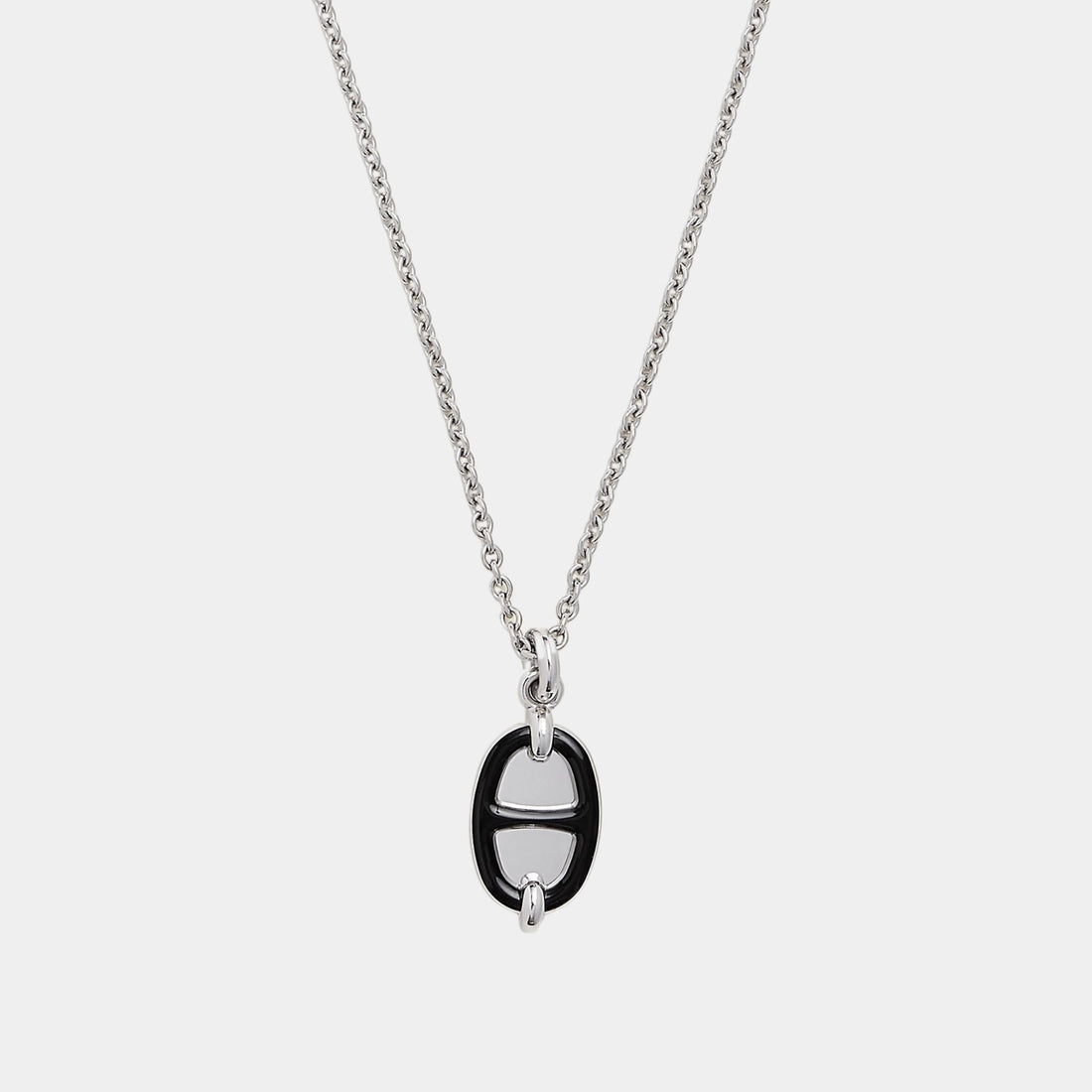 Mini Maillon Pendant Small Model Palladium Plated