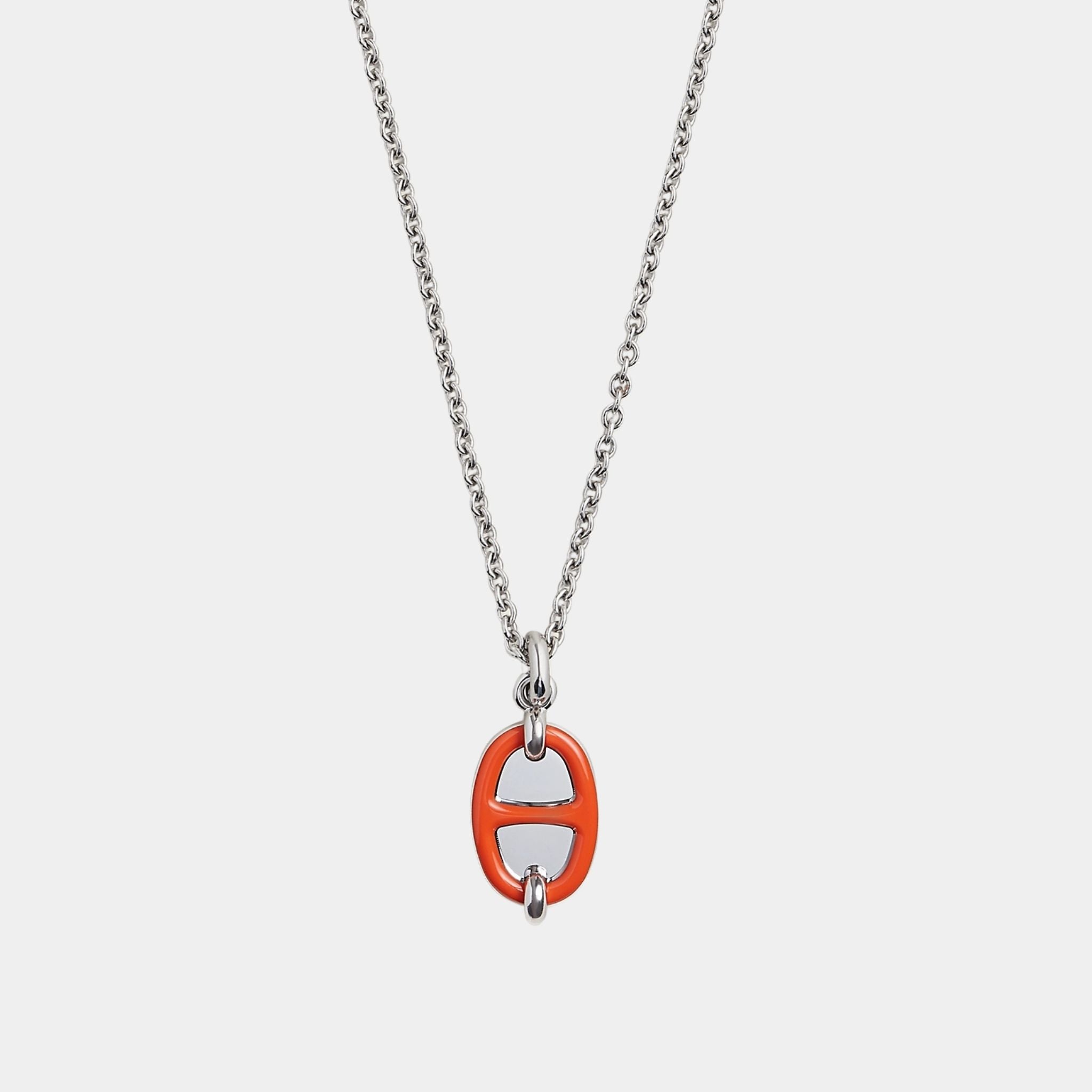 Mini Maillon Pendant Small Model Palladium Plated