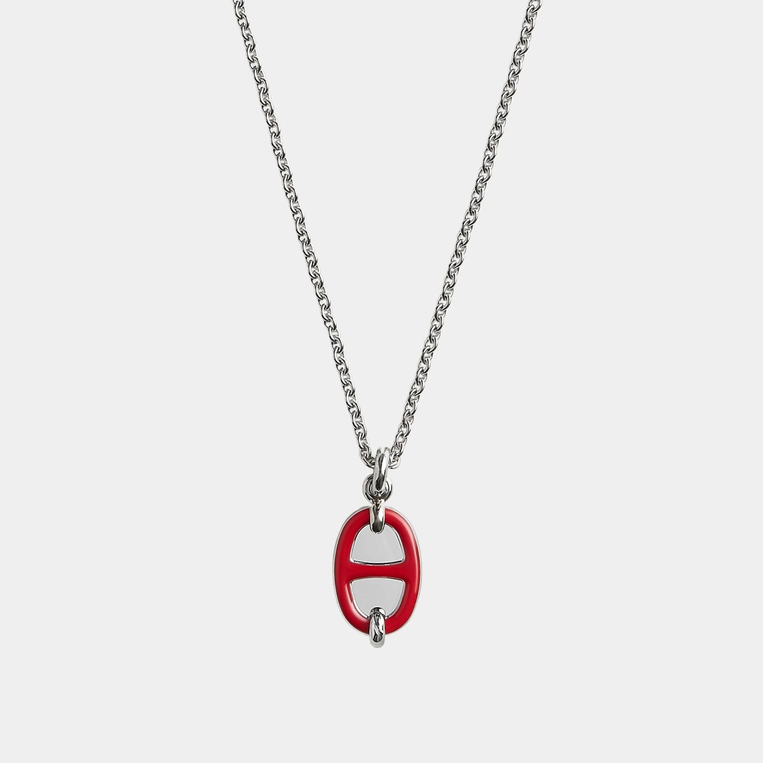 Mini Maillon Pendant Small Model Palladium Plated