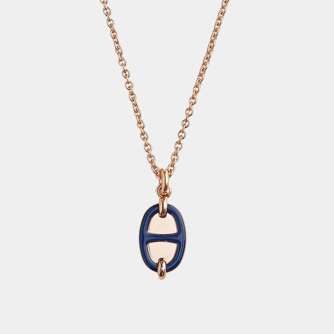 Mini Maillon Pendant Small Model Rose Gold Plated