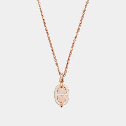 Mini Maillon Pendant Small Model Rose Gold Plated