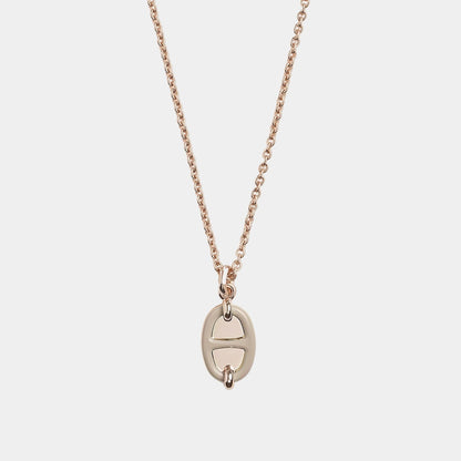 Mini Maillon Pendant Small Model Rose Gold Plated
