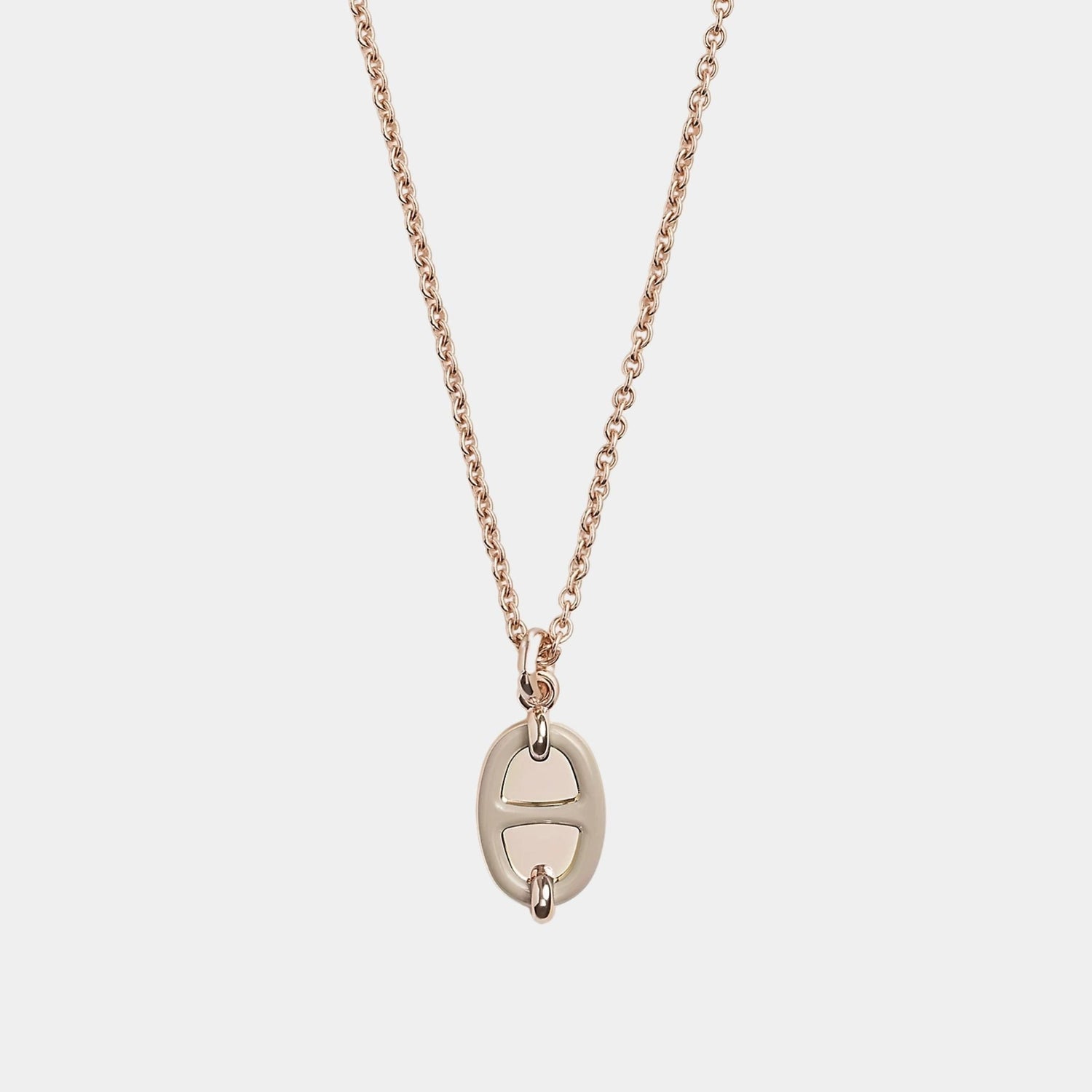 Mini Maillon Pendant Small Model Rose Gold Plated