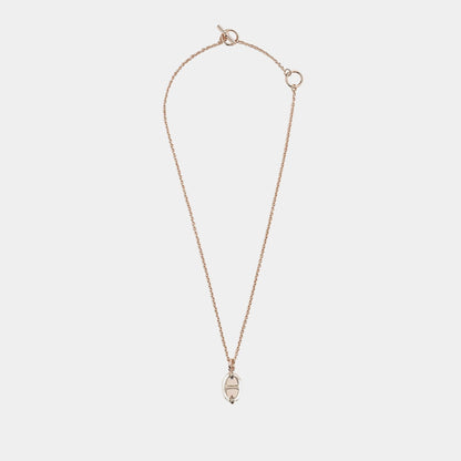 Mini Maillon Pendant Small Model Rose Gold Plated