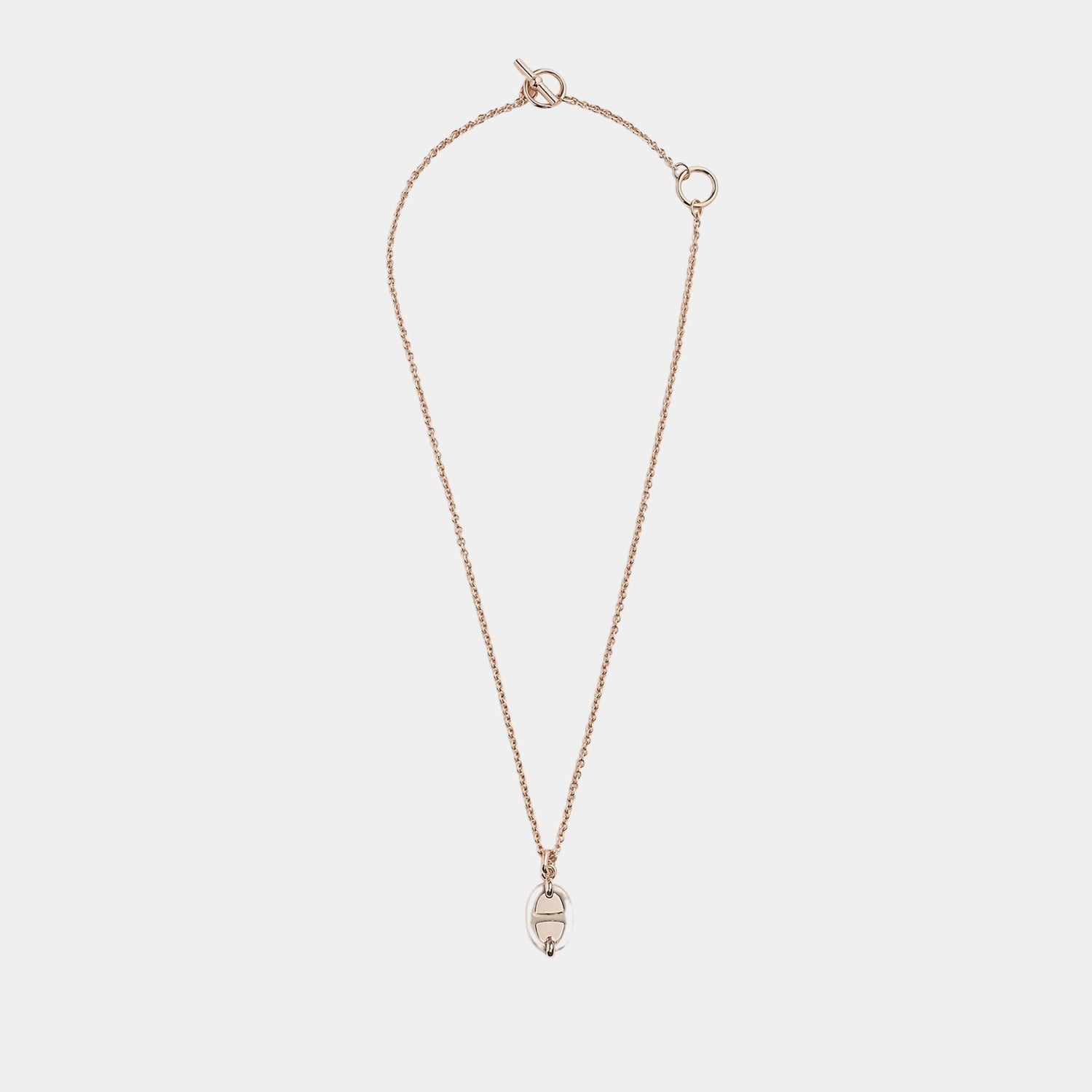 Mini Maillon Pendant Small Model Rose Gold Plated