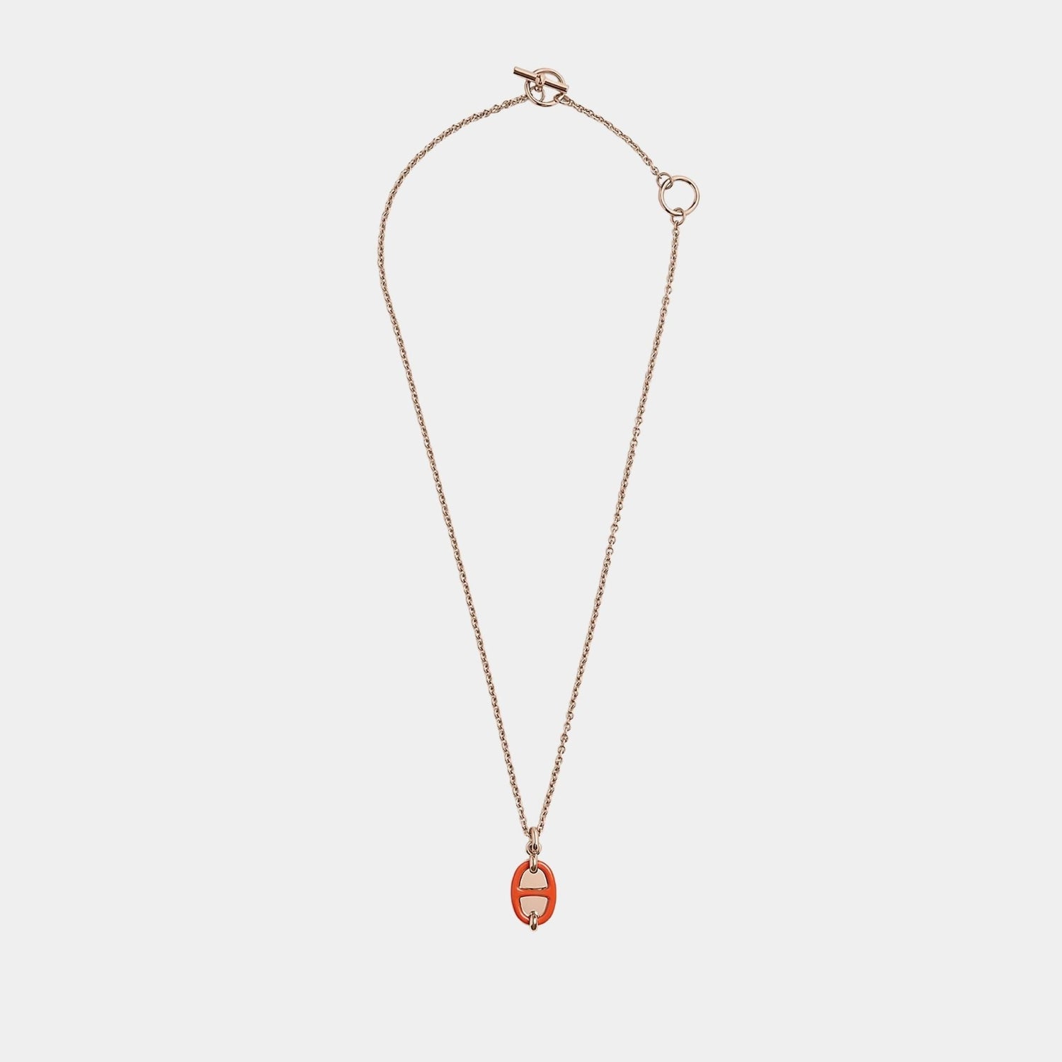 Mini Maillon Pendant Small Model Rose Gold Plated
