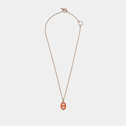 Mini Maillon Pendant Small Model Rose Gold Plated