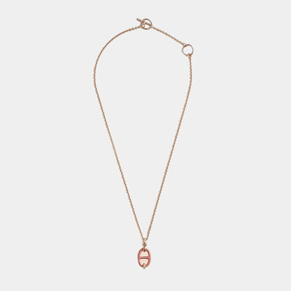 Mini Maillon Pendant Small Model Rose Gold Plated