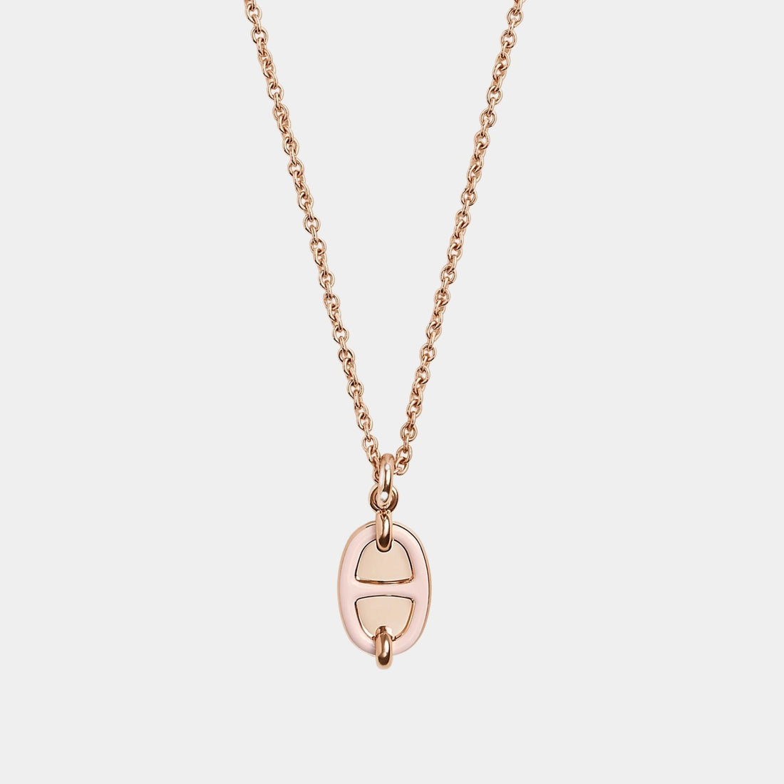 Mini Maillon Pendant Small Model Rose Gold Plated