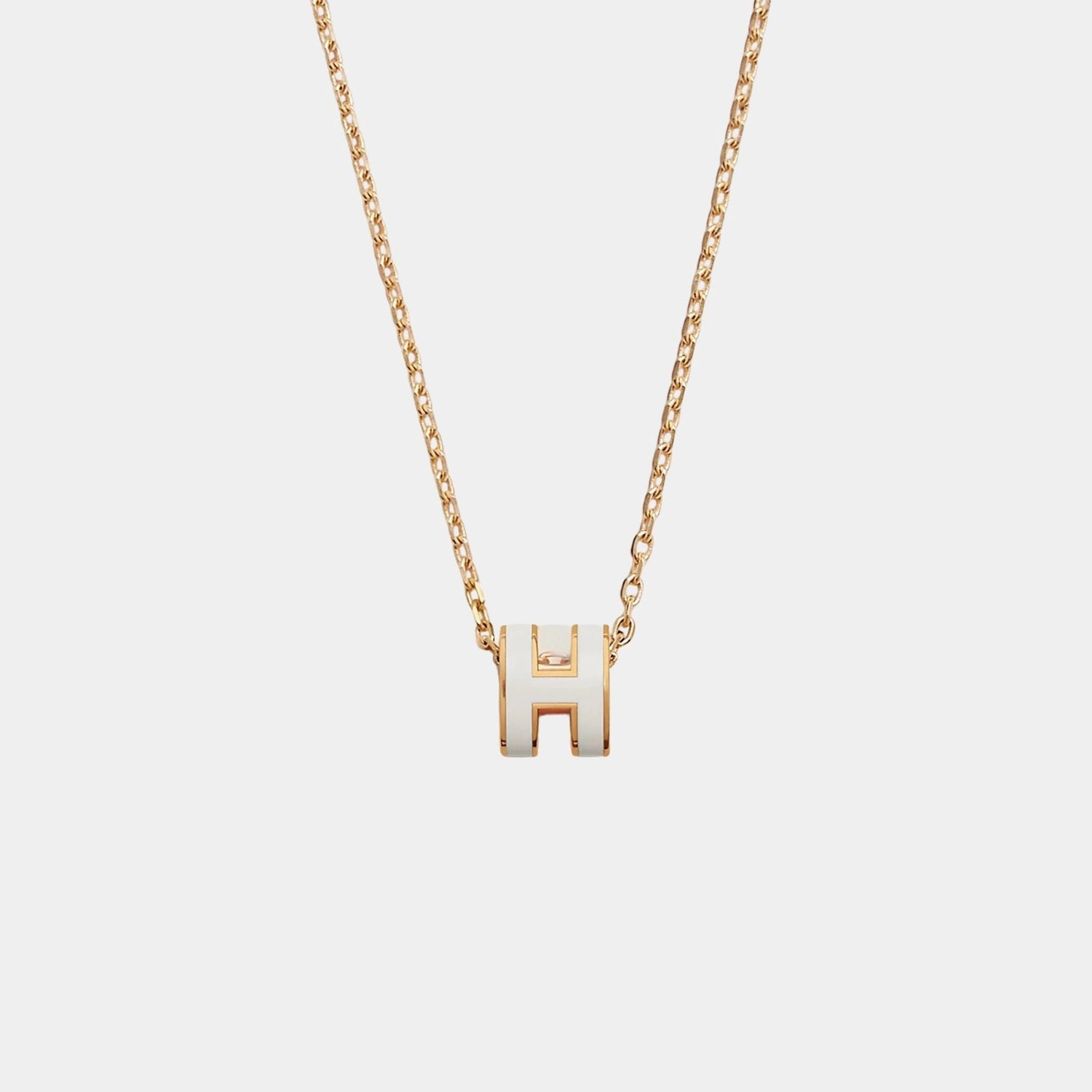 Mini Pop H Pendant Gold Plated