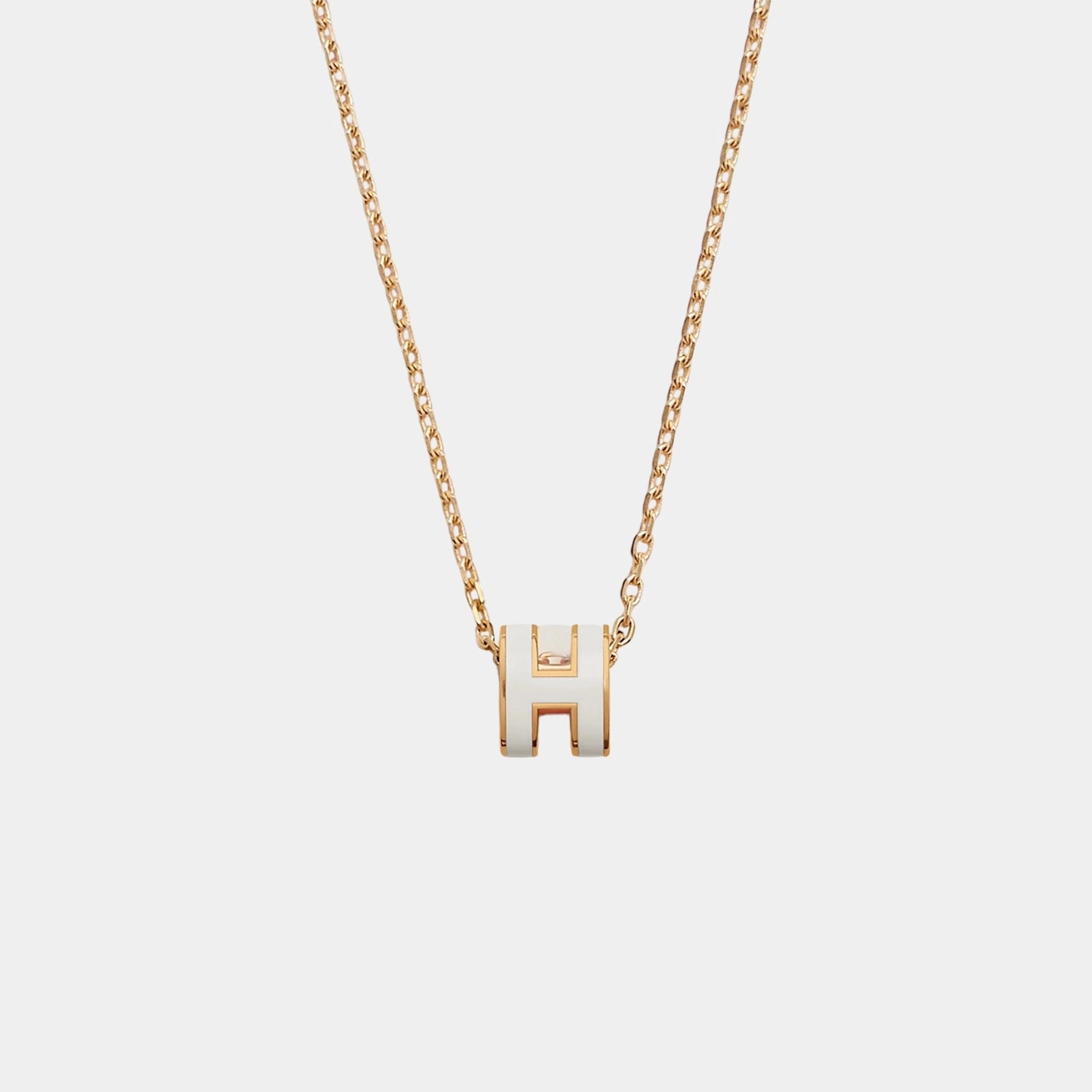 Mini Pop H Pendant Gold Plated