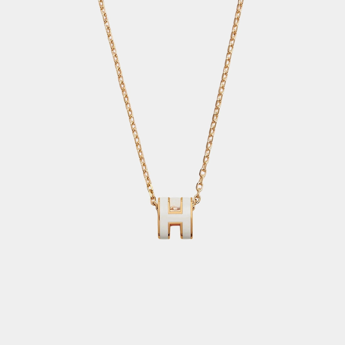 Mini Pop H Pendant Gold Plated