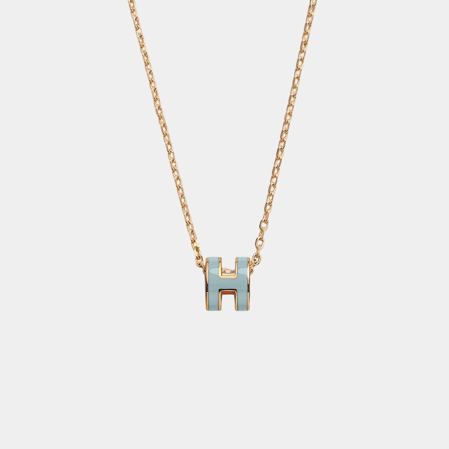 Mini Pop H Pendant Gold Plated