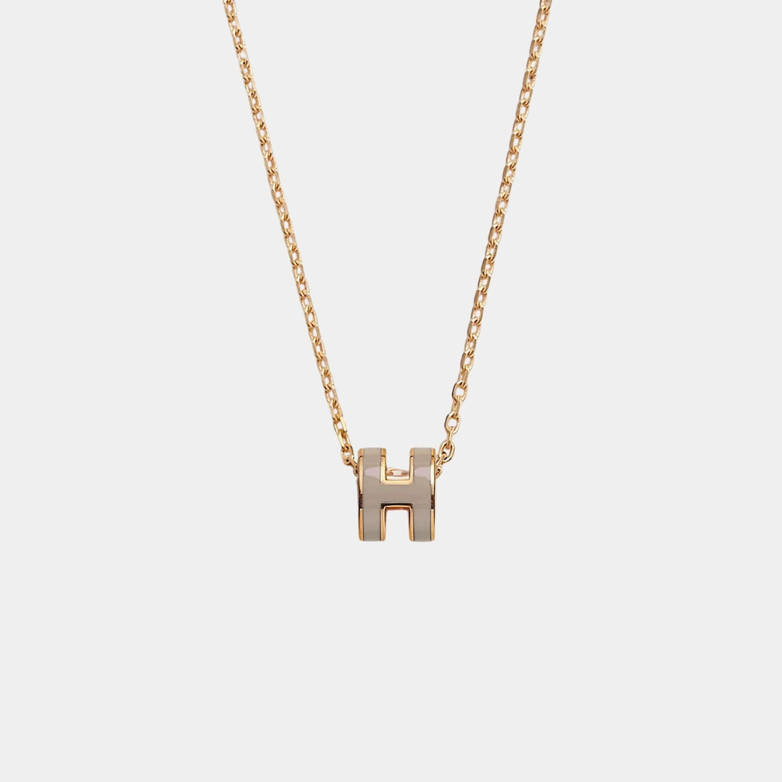 Mini Pop H Pendant Gold Plated