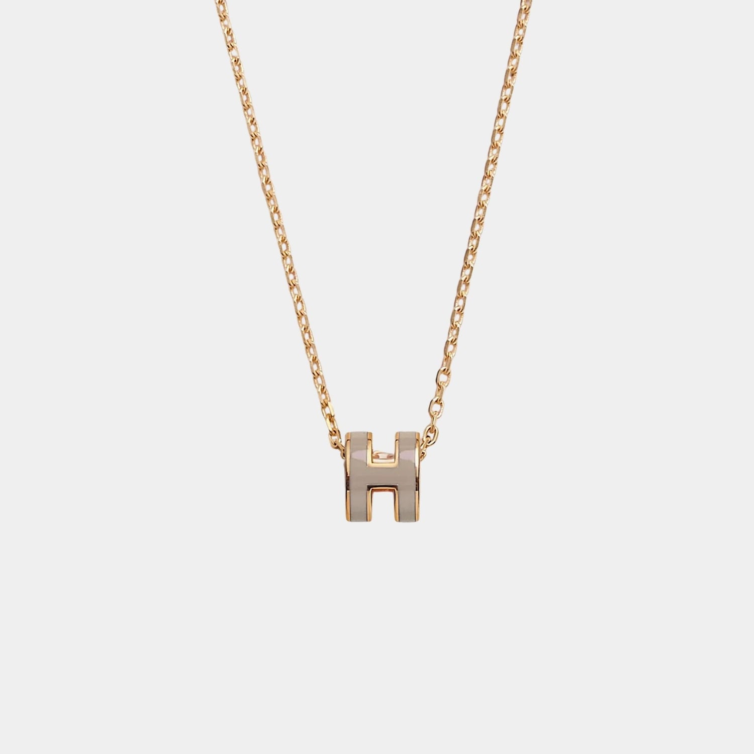 Mini Pop H Pendant Gold Plated