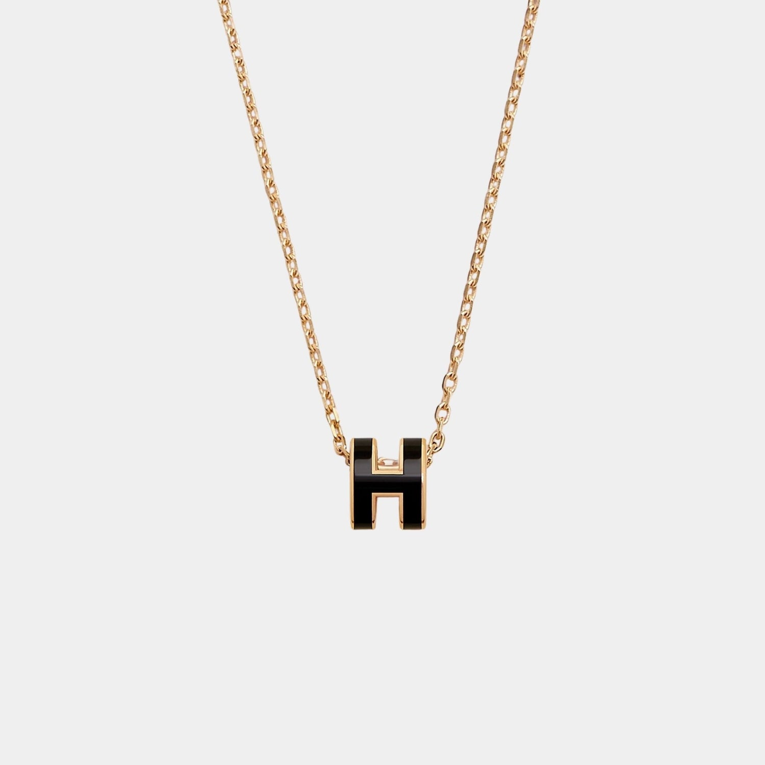 Mini Pop H Pendant Gold Plated