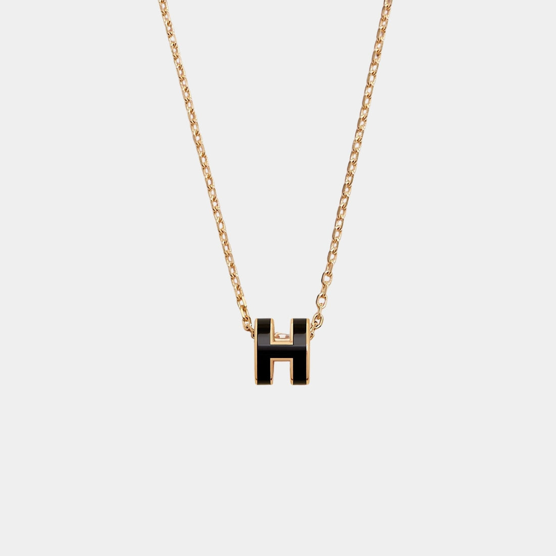 Mini Pop H Pendant Gold Plated