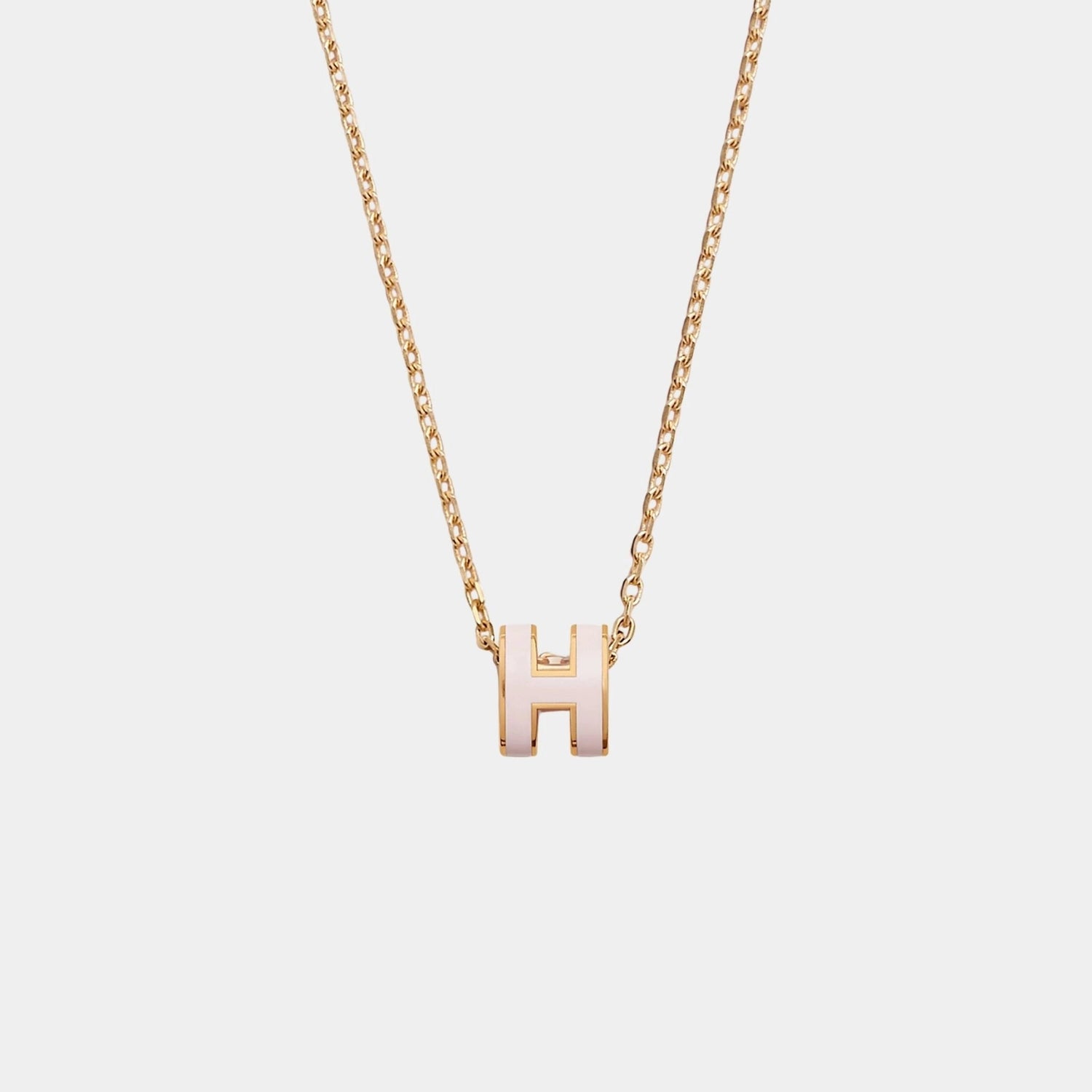 Mini Pop H Pendant Gold Plated