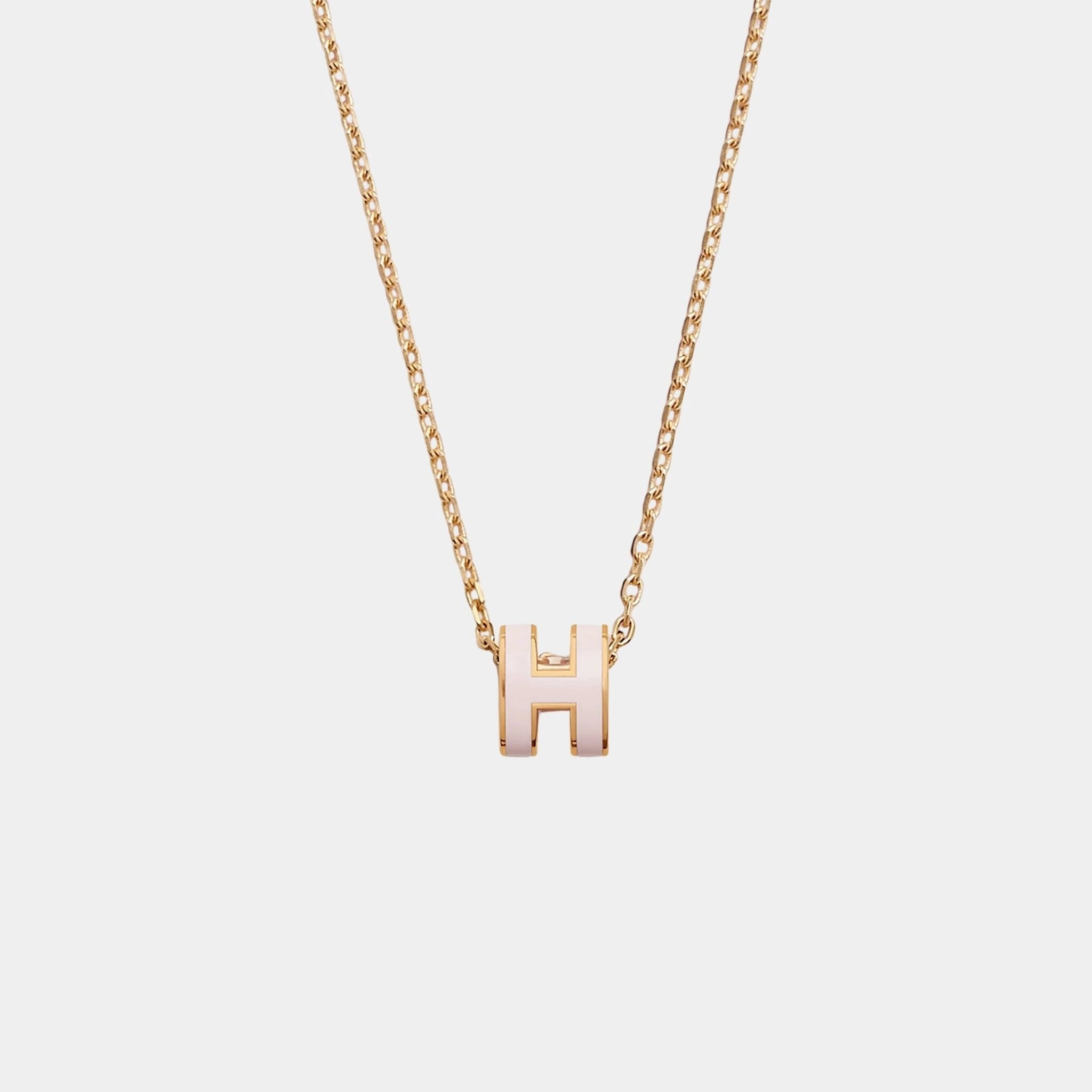 Mini Pop H Pendant Gold Plated