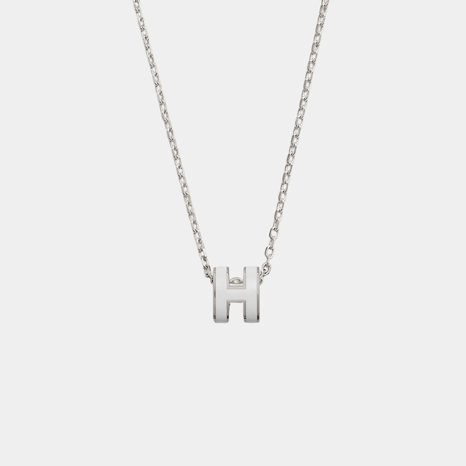 Mini Pop H Pendant Palladium Plated