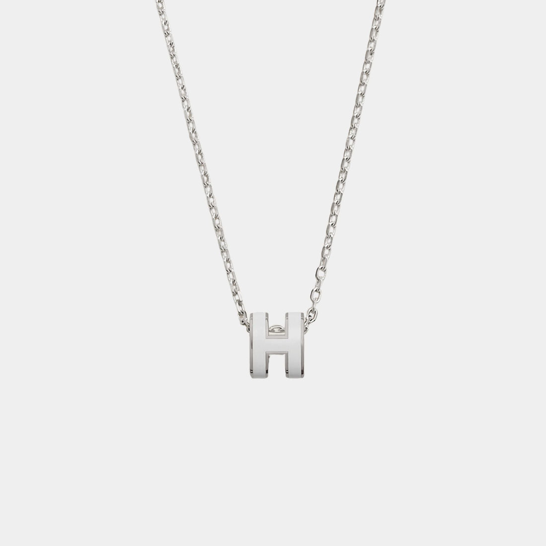 Mini Pop H Pendant Palladium Plated